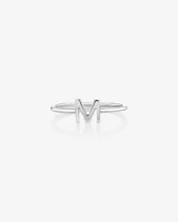 C Initial Ring in Sterling Silver