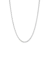 50cm (20") 4.6mm Width Oval Belcher Chain Necklace in Sterling Silver