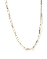 5.00mm Wide Paperclip 3 and 1 Chain in 10kt Yellow Gold