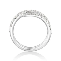 Spiral Ring with .50 carat TW of diamonds in 10kt white gold