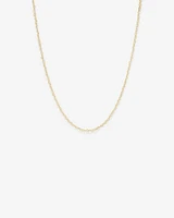 Heart Link Fancy Chain Necklace in 10kt Yellow Gold