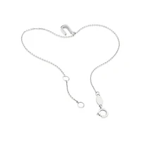19cm (7.5") N Initial Bracelet in Sterling Silver