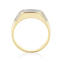 Men's Ring with 1 Carat TW of Diamonds in 10kt White & Yellow Gold