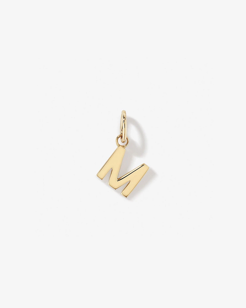 Letter Q Initial Pendant in 10kt Yellow Gold