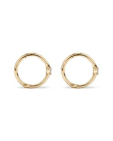 Diamond Accent Sleeper Earrings in 10kt Gold