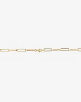 45cm (18”) 4.5mm Width Hollow Rectangular Link Chain in 10kt Yellow Gold