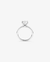 Bague De Fiançailles Solitaire En Diamant De Laboratoire Rond Brillant De 2 Carats Poids Total En Or Blanc 14 Carats