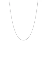 55cm (22") 1-1.5mm Width Fine Curb Chain Necklace in Sterling Silver