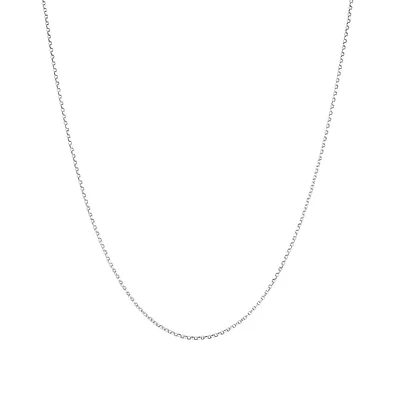 45cm (18") Solid Belcher Chain in 10kt White Gold