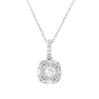 Michael Hill Designer Fashion Art Deco Pendant with 0.35 Carat TW of Diamonds in 18kt White Gold