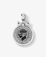 1/10oz Brittannia Soverign Medallion Pendant in Sterling Silver