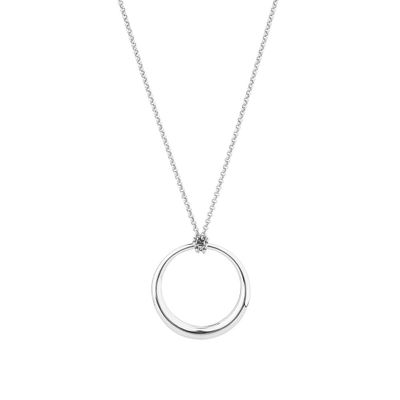 Sculpture 65cm (25") Large Circle Pendant In Sterling Silver