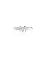 C Initial Ring in Sterling Silver