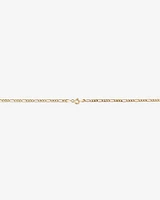 60cm (24") 2.5mm-3mm Width Hollow Figaro Chain in 10kt Yellow Gold