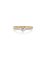 Bague avec 0,48 Carat TW de Diamants en Or Jaune & Blanc 14kt