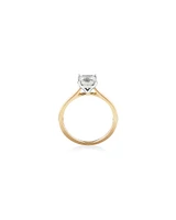 Evermore Certified Solitaire Ring With 1 Carat TW Diamond In 14kt White Gold