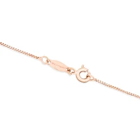 45cm (18") Box Chain in 10kt Rose Gold