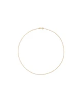 Chaîne solide à maillons gourmette diamantés de 45 cm (17 po), largeur de 1,05 mm, en or jaune 10 ct