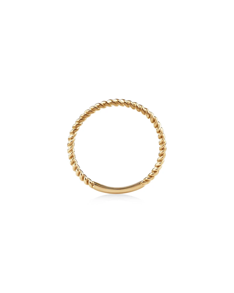 Twisted Band Ring in 10kt Yellow Gold