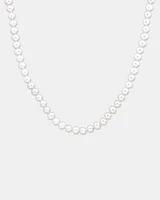 Cultured Freshwater Pearl Necklace in Sterling Silver