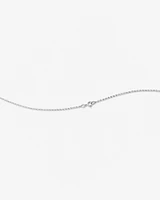 A' Initial necklace with 0.10 Carat TW of Diamonds in 10kt White Gold
