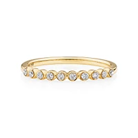 Wedding Ring with 0.15 Carat TW Diamonds in 14kt Yellow Gold