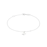19cm (7.5") N Initial Bracelet in Sterling Silver