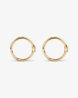 Diamond Accent Sleeper Earrings in 10kt Gold