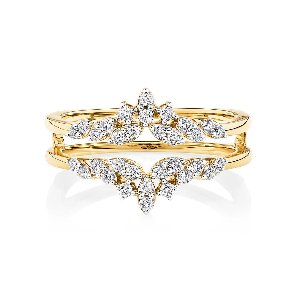 Evermore Enhancer Ring with 0.33 Carat TW Of Diamonds in 10kt Yellow Gold