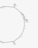 Bracelet avec Stations de Perles de 20cm (8") en Argent Sterling