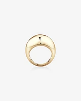 Wide Dome Ring in 10kt Yellow Gold