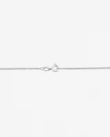 45cm (18") 1.4mm Width Curb Chain in Sterling Silver