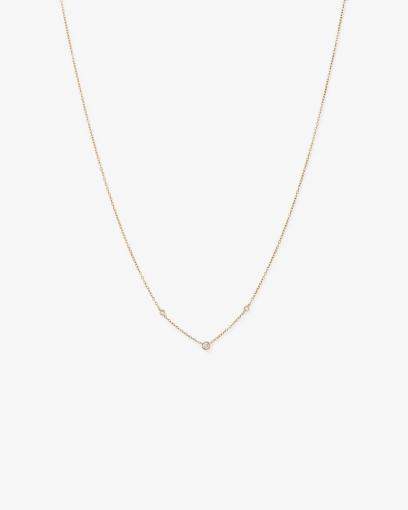 Necklace with 0.10 Carat TW of Diamonds in 10kt Yellow Gold