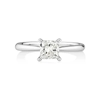 Evermore Certified Solitaire Ring With 1 Carat TW Diamond In 14kt Yellow/White Gold