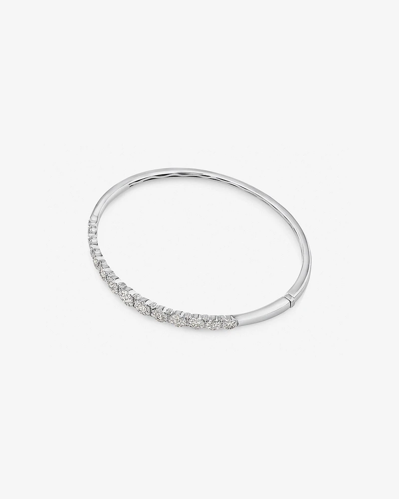 Bubble Bangle with 1.50 Carat TW Diamonds in 14kt White Gold