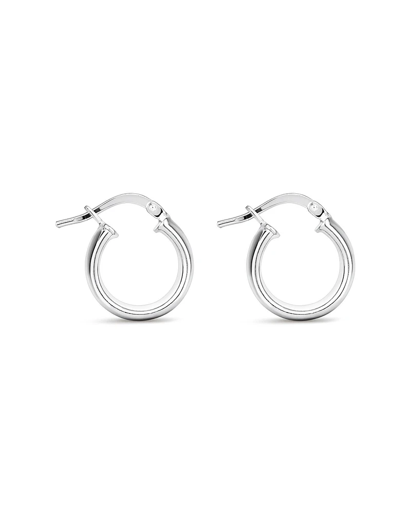 10mm Hoop Earrings in Sterling Silver