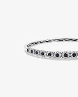 Bubble Bangle with Sapphire and 1.03 Carat TW Diamonds in 14kt White Gold