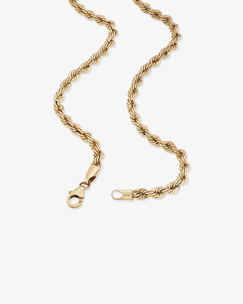 60cm (24") Rope Chain in 10kt Yellow Gold