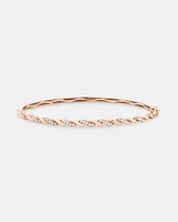 Twist Bangle With 0.33 Carat TW Diamonds In 10kt Rose Gold