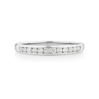 Wedding Band with 1/4 Carat TW of Diamonds in 10kt White Gold