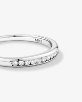 Wedding Band with 0.15 Carat TW of Diamonds in 10kt White Gold