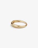 Narrow Polished Dome Ring in 10kt Yellow Gold