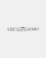 0.20 Carat TW Diamond Wedding Ring in 14kt White Gold