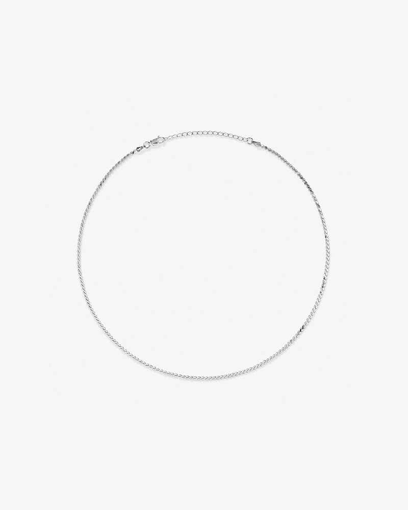 45cm (18") Serpentine Chain in Sterling Silver