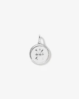 Diamond Accent Taurus Zodiac Pendant in Sterling Silver