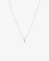 0.38 Carat TW Laboratory-Grown Diamond Solitaire Pendant Necklace in 10kt White Gold