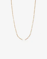 60cm (24") Paperclip 7 and 1 Alternating Open Pendant Chain in 10kt Yellow Gold