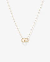 45cm (18”) Double Circle Necklace in 10kt Yellow Gold