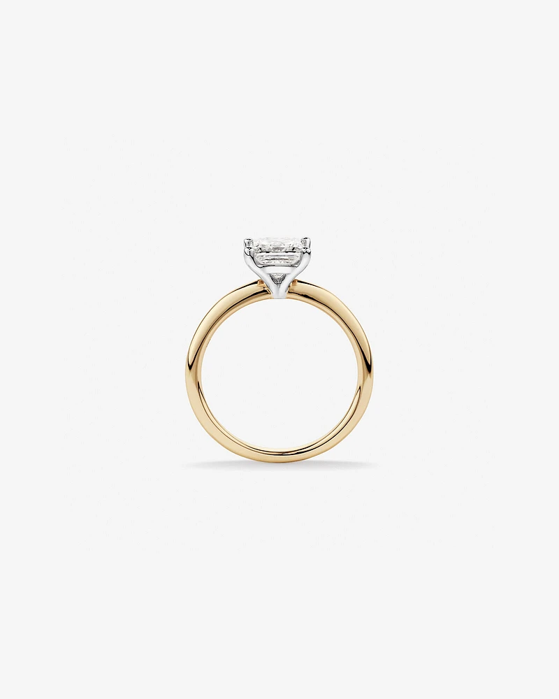 1.25 Carat TW Princess Cut Laboratory-Grown Diamond Solitaire Engagement Ring In 14kt White Gold