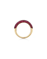 Ring with Ruby in 10kt Yellow Gold